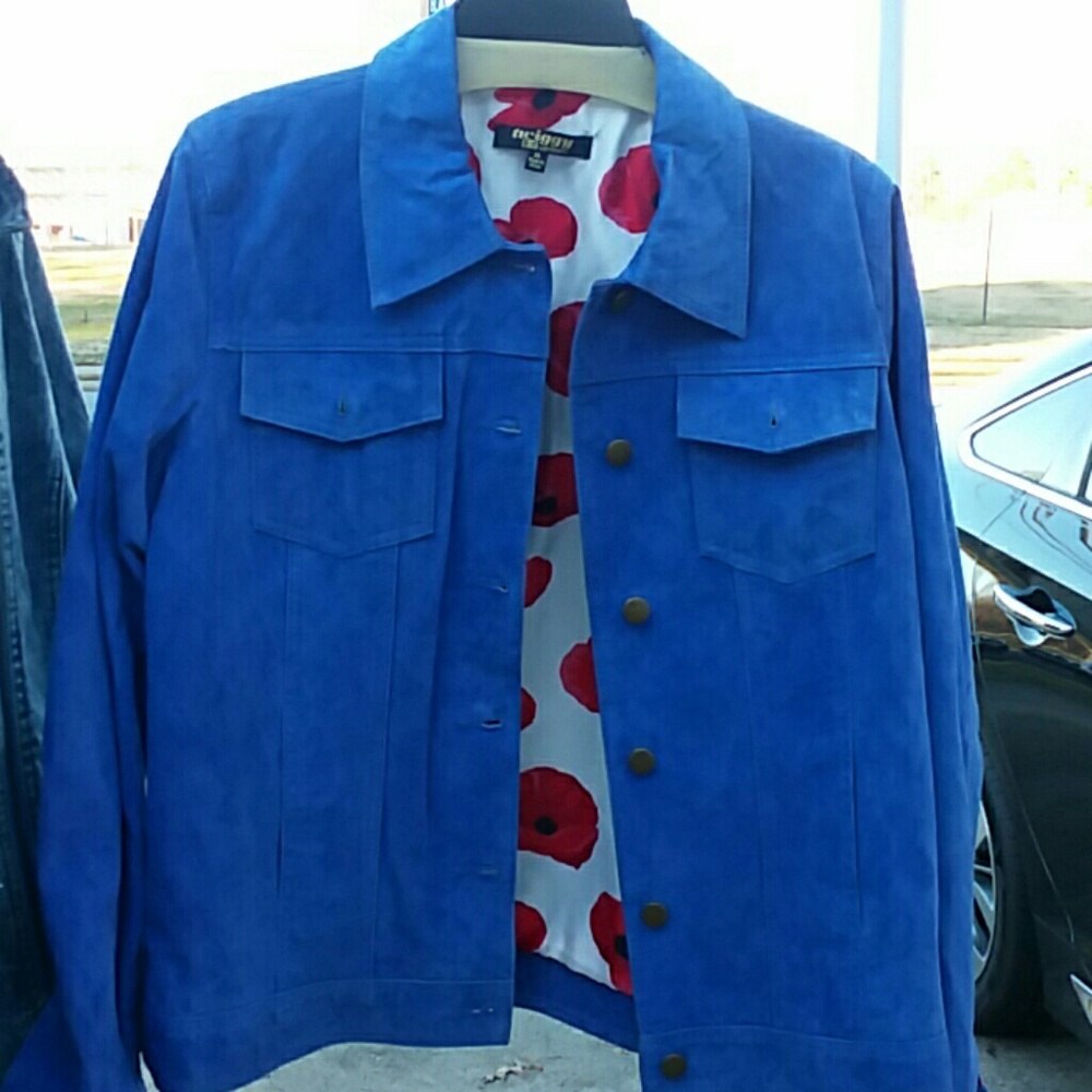 Twiggy London suede jacket